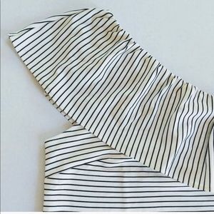 NWT - Ann Taylor 1 shoulder striped top